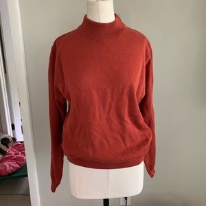 EUC Mock Neck Cotton Pendleton Sweater, Sz M